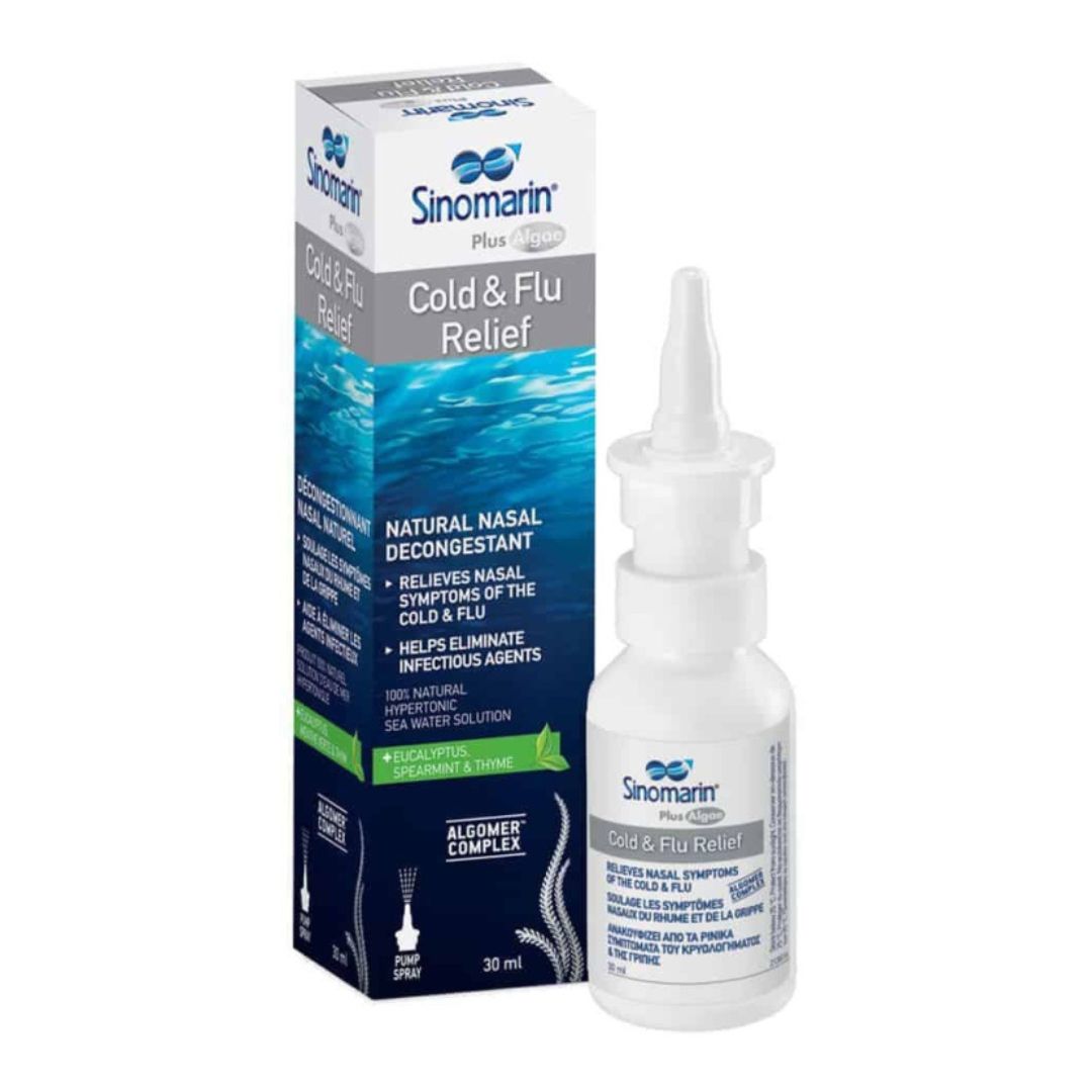 Sinomarin Plus Algae Cold & Flu Relief Nasal Spray