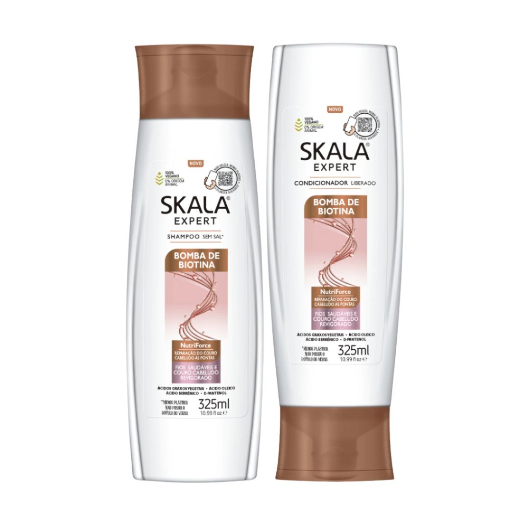 Skala Bomba de Biotina Shampoo & Conditioner 2 x 325ml Kit