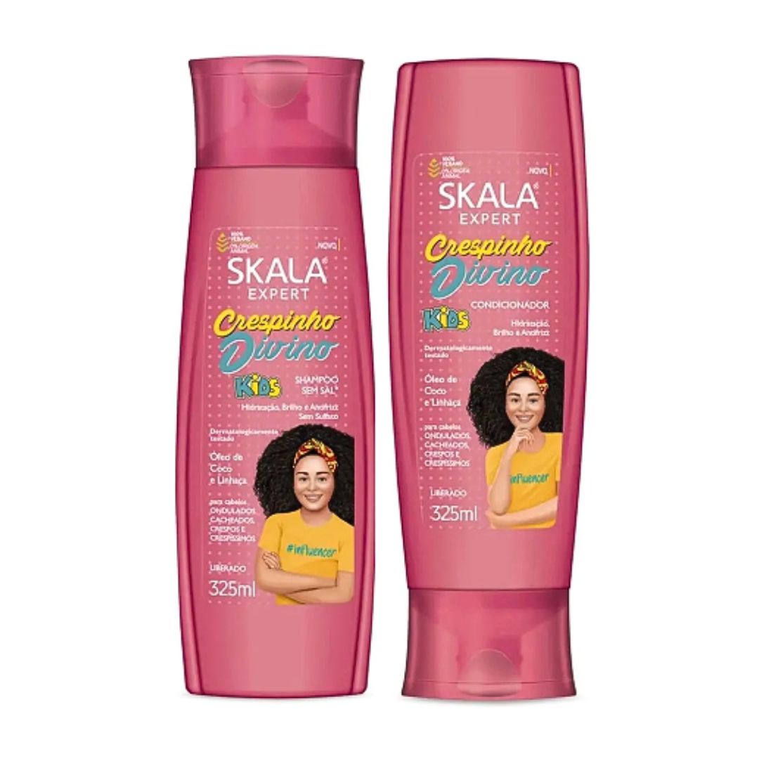 Skala Crespinho Divino Kids Shampoo & Conditioner 2 x 325ml Kit