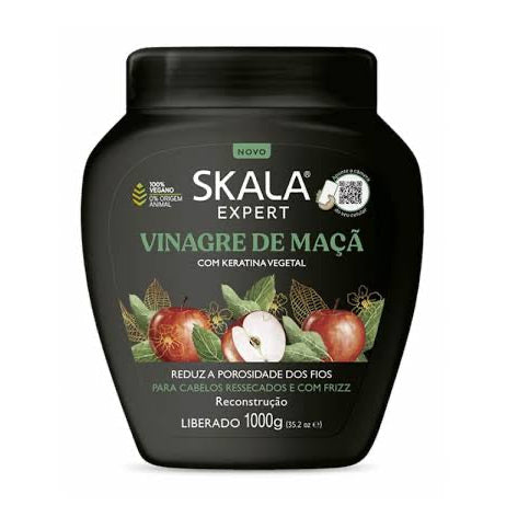 Skala Expert Vinagre de Maçã (Apple Cider Vinegar) Treatment Cream 1kg | Frizz Control & Shine