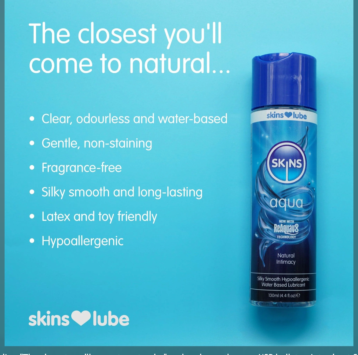 Skins Aqua Natural Lubricant – product photo