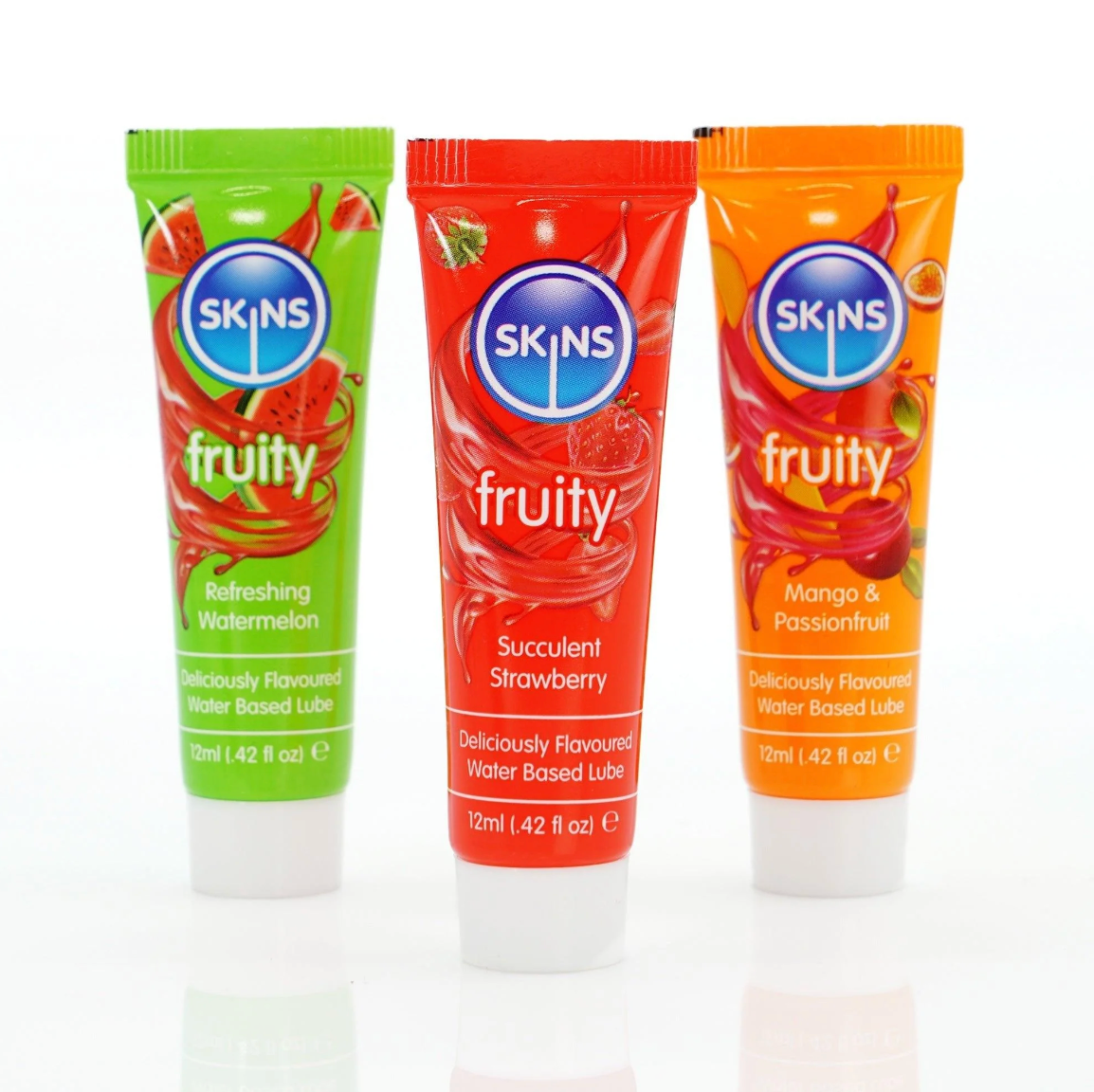 Skins Fruity Lubes Tubes Water-based Lubricants 3 x 12ml Kit – product photo