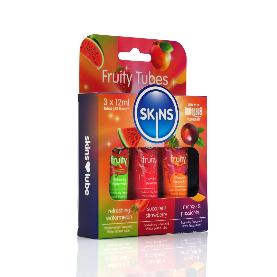 Skins Fruity Lubes Tubes Water-based Lubricants 3 x 12ml Kit – product photo