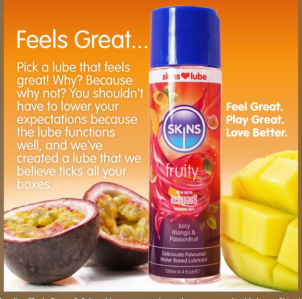 Skins Mango & Passionfruit Lubricant – product photo