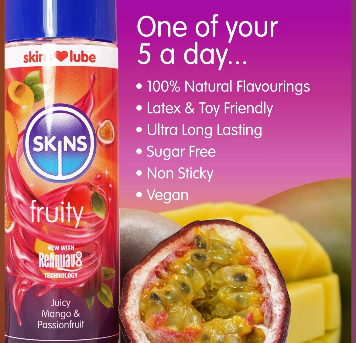 Skins Mango & Passionfruit Lubricant – product photo