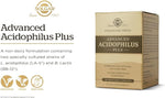 Solgar Advanced Acidophilus Plus, 60 Vegetable Capsules | Two-Strain Live Culture Formula – product photo