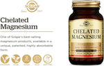 Solgar Chelated Magnesium, 100 Tablets | Patented Chelated Magnesium Tablets – product photo