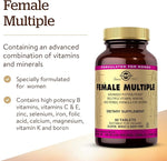 Solgar Female Multiple, 60 Tablets | Multivitamin, Mineral & Herbal Formula for Women – product photo
