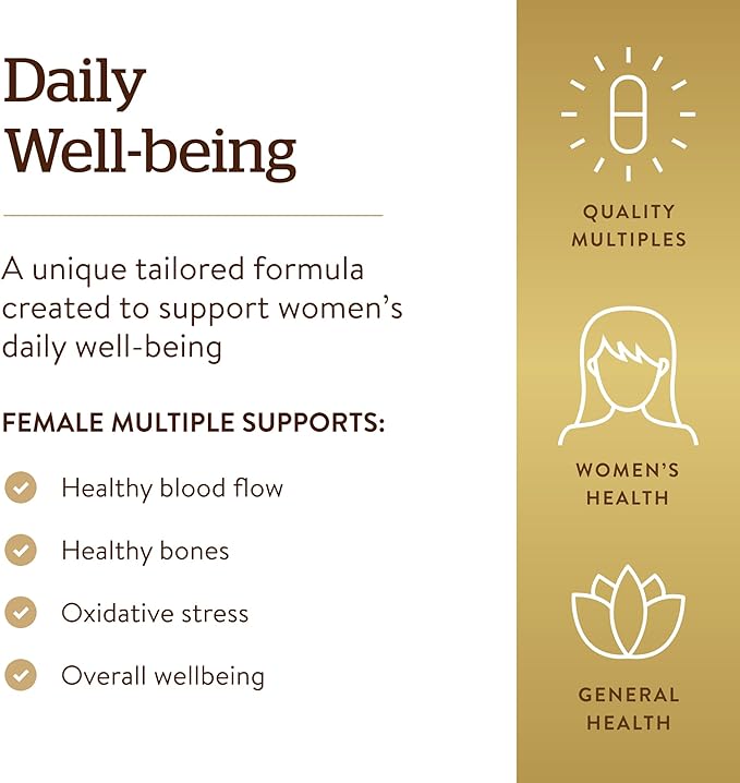 Solgar Female Multiple, 60 Tablets | Multivitamin, Mineral & Herbal Formula for Women – product photo