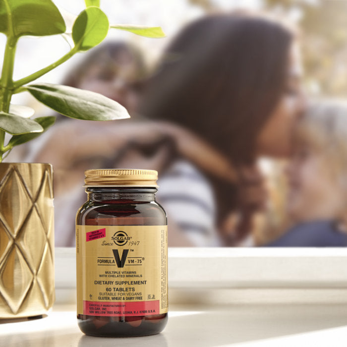 Solgar Formula VM-75, 60 Tablets | Daily Multivitamin with B Vitamins – product photo