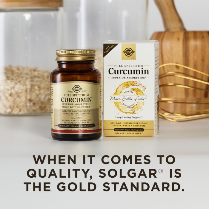 Solgar Full Spectrum Curcumin, 30 Capsules | Liquid Turmeric Extract in LiCaps – product photo