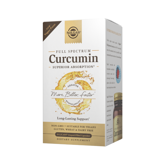 Solgar Full Spectrum Curcumin, 30 Capsules | Liquid Turmeric Extract in LiCaps