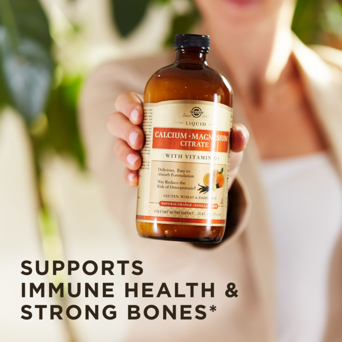 Solgar Liquid Calcium Magnesium Citrate with Vitamin D3 | Calcium, Magnesium & D3 in Liquid Form – product photo