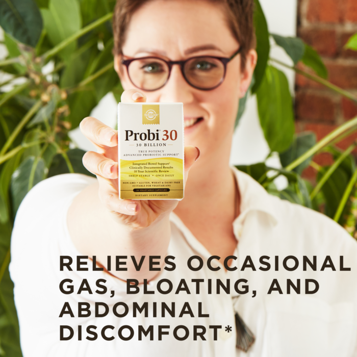 Solgar Probi 30 Billion, 30 Vegetable Capsules | Lactobacillus plantarum 299v Live Cultures – product photo