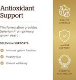 Solgar Selenium 200 mcg, 100 Tablets | Yeast-Bound Selenium for Cell Protection – product photo