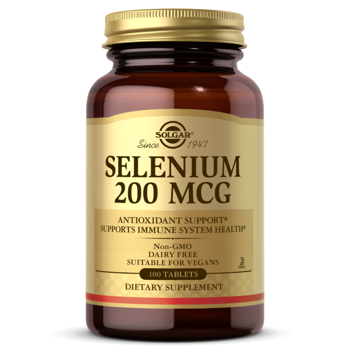 Solgar Selenium 200 mcg, 100 Tablets | Yeast-Bound Selenium for Cell Protection