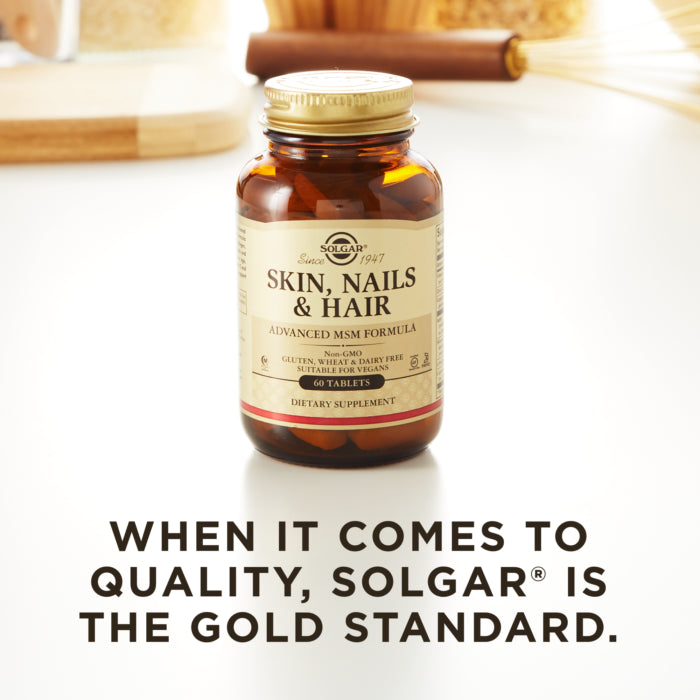 Solgar Skin, Nails & Hair, 60 Tablets | Daily Two-Tablet Beauty Formula – product photo