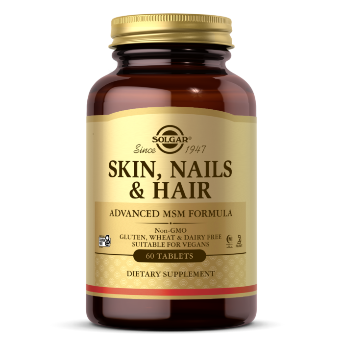 Solgar Skin, Nails & Hair, 60 Tablets | Daily Two-Tablet Beauty Formula