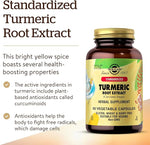 Solgar Standardized Turmeric Root Extract 400 mg, 60 Vegetable Capsules | Standardised Turmeric with 93% Curcuminoids – product photo