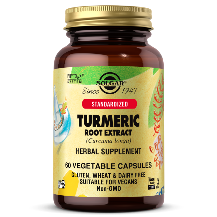 Solgar Standardized Turmeric Root Extract 400 mg, 60 Vegetable Capsules | Standardised Turmeric with 93% Curcuminoids