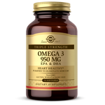 Solgar Triple Strength Omega-3 950 mg, 50 Softgels | High-Potency Fish Oil from Cold-Water Fish
