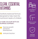 Solgar U-Cubes Children's Calcium with D3, 60 Gummies | Kids' Calcium & Vitamin D3 Gummies – product photo