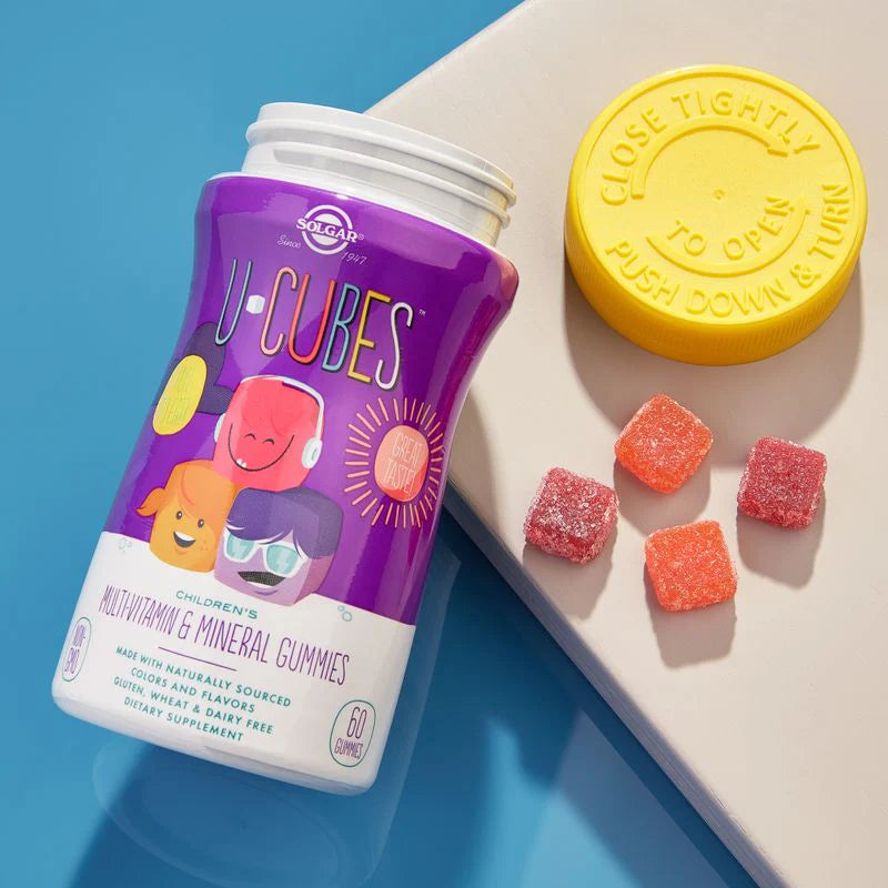 Solgar U-Cubes Children's Multi-Vitamin & Mineral, 60 Gummies | Children's Multivitamin Gummies with Vitamin D3 – product photo