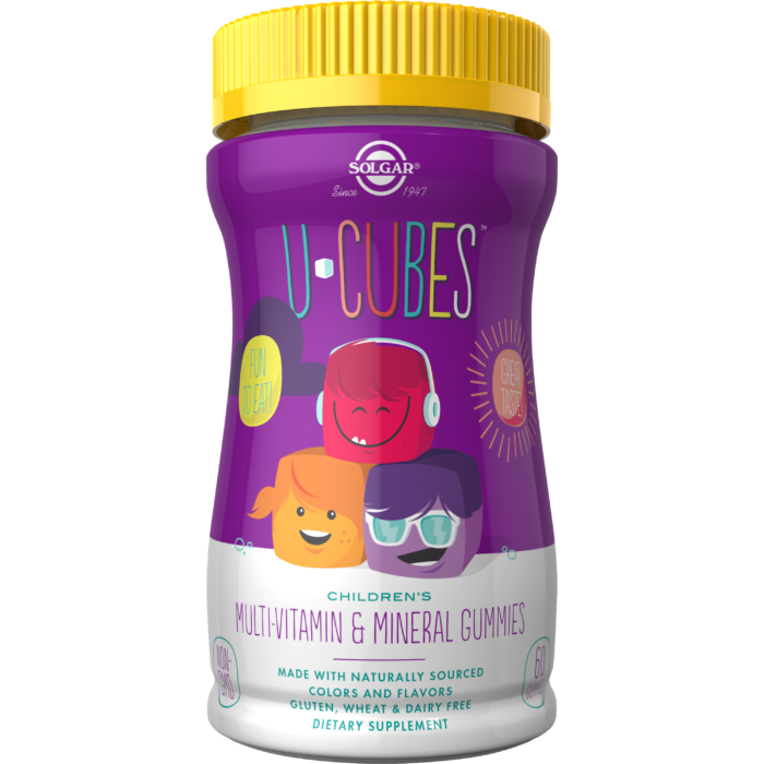 Solgar U-Cubes Children's Multi-Vitamin & Mineral, 60 Gummies | Children's Multivitamin Gummies with Vitamin D3