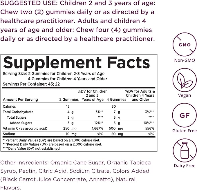 Solgar U-Cubes Children's Vitamin C, 90 Gummies | Vitamin C Gummies for Children – product photo