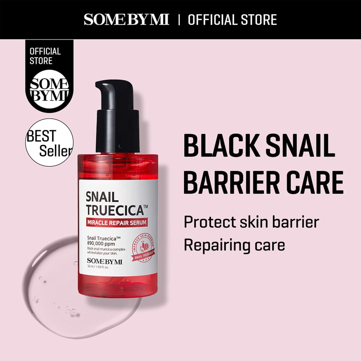 SOME BY MI Snail Truecica Miracle Repair Serum 50ml | Calming Skin Barrier Care – product photo