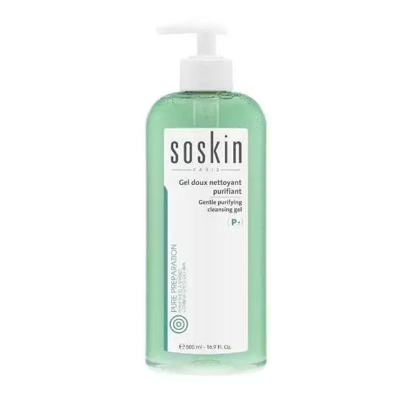 Soskin Gentle Purifying Cleansing Gel 500ml | Purifying Mattifying Cleanser