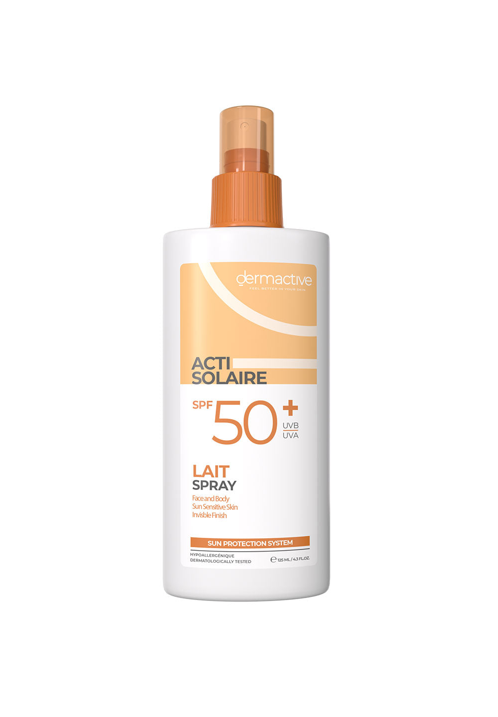Acti-Solaire SPF 50+ Sunscreen Lait Spray Face And Body 125ml