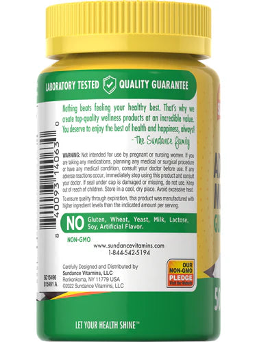 Sundance Adult Multivitamin Gummies with Collagen, 50 Gummies | Multivitamin and Mineral Gummies with Collagen – product photo