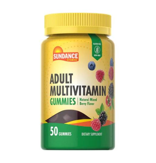 Sundance Adult Multivitamin Gummies with Collagen, 50 Gummies | Multivitamin and Mineral Gummies with Collagen