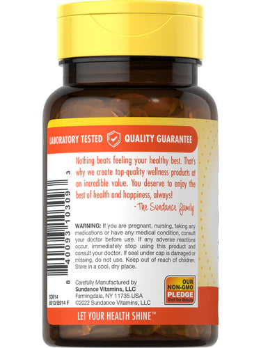 Sundance CoQ10 200 mg, 60 Softgels | 200 mg CoQ10 with Black Pepper Extract – product photo