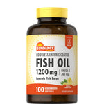 Sundance Fish Oil 1200 mg Omega-3 Odourless, 100 Softgels | Odourless Omega-3 from Anchovy, Mackerel, Sardine