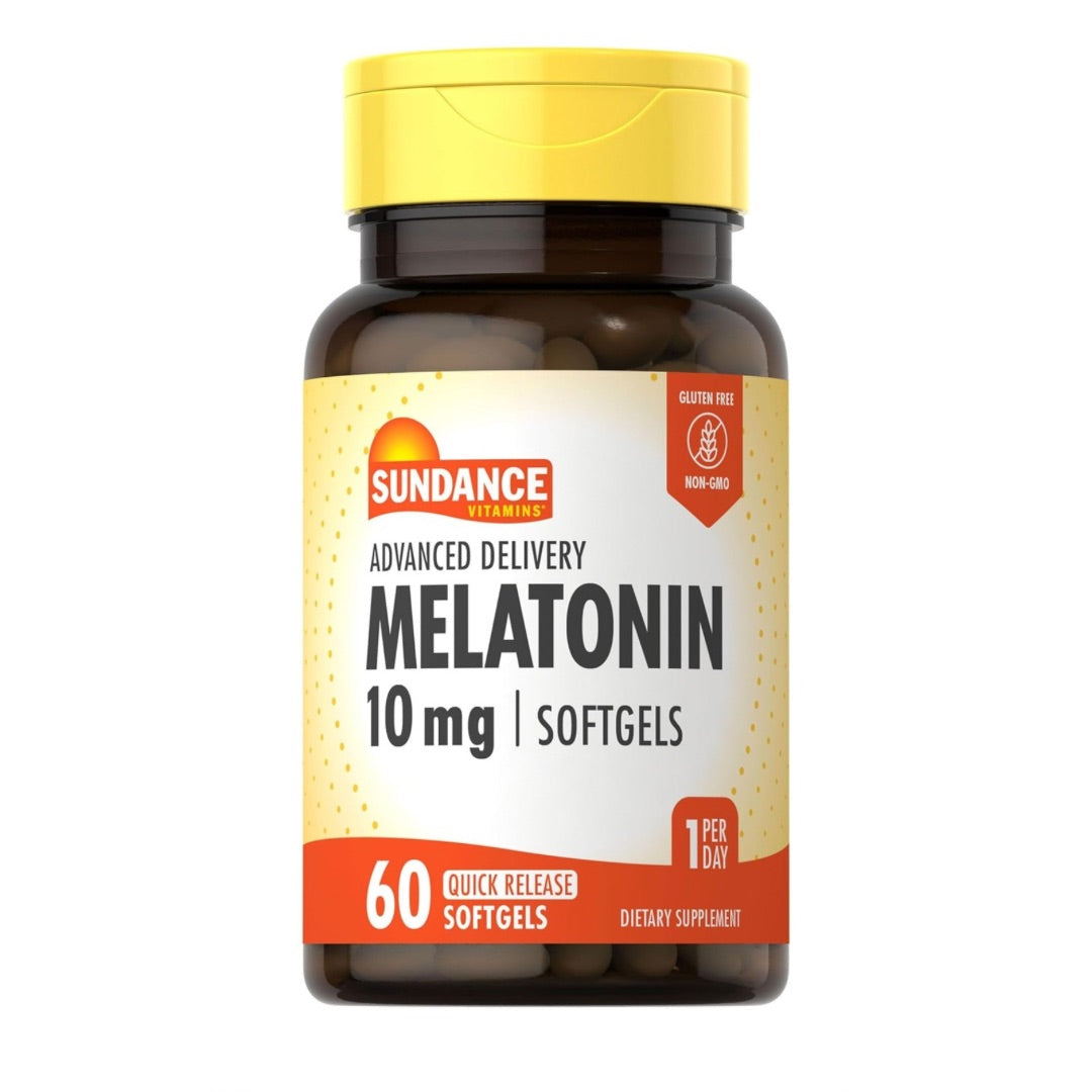 Sundance Melatonin 10 mg Quick Release, 60 Softgels | Quick Release Melatonin Softgels