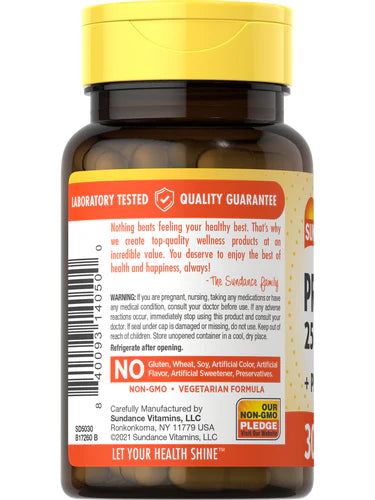 Sundance Probiotic-14 with Prebiotic 25 billion cultures, 30 Vegetable Capsules | 14 Probiotic Strains with Prebiotic Inulin – product photo