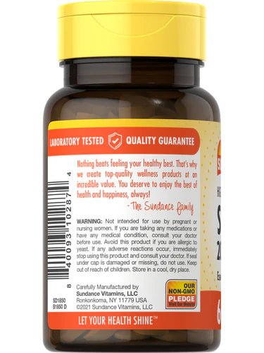 Sundance Selenium 200 mcg, 60 Tablets | High Potency Selenium Tablets – product photo