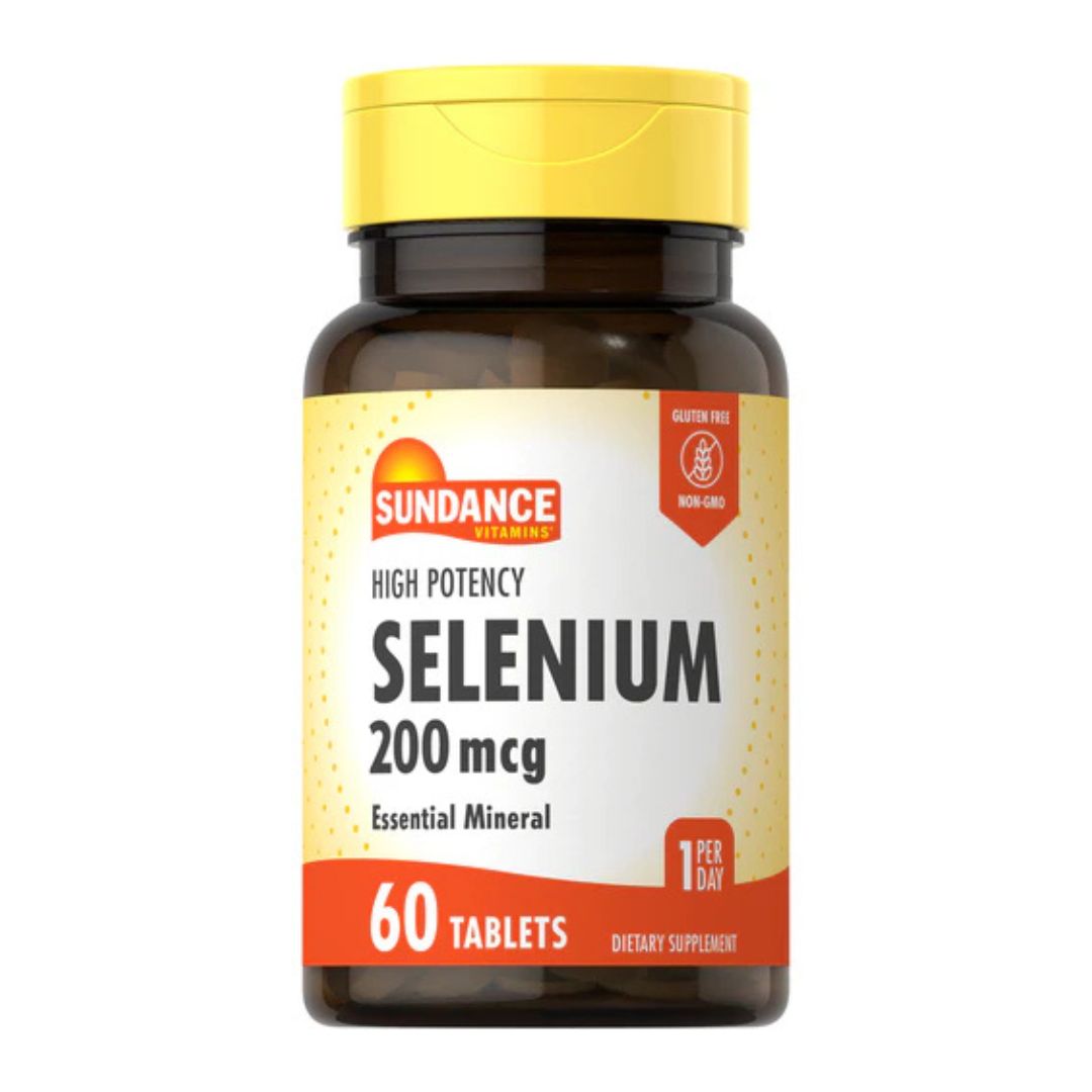 Sundance Selenium 200 mcg, 60 Tablets | High Potency Selenium Tablets