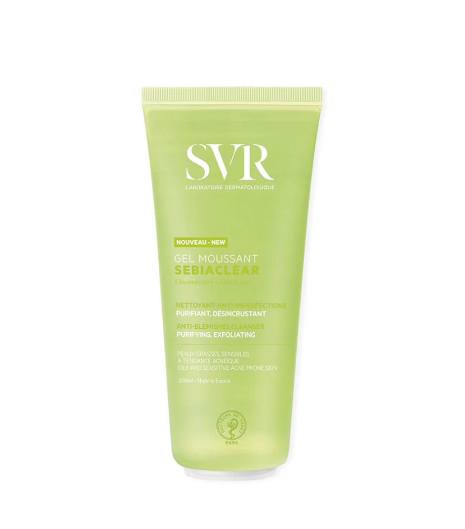 SVR Sebiaclear Gel Moussant Foaming Gel 200ml | Purifying Soap-Free Foaming Gel