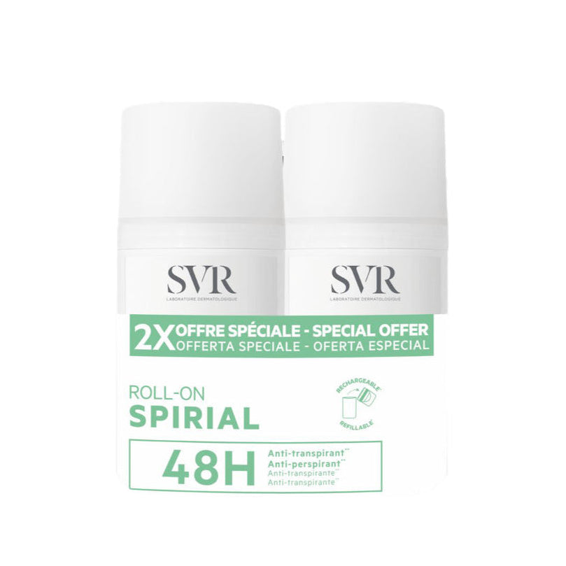 SVR Spirial Roll-On Antiperspirant Deodorant 3 x 50ml | 48h Perspiration Control