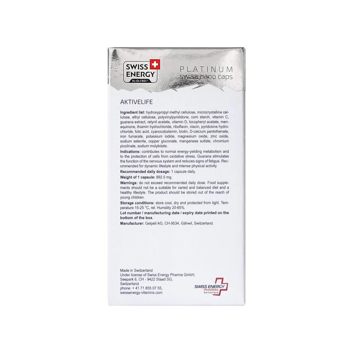 Swiss Energy Activelife, 30 Capsules – product photo