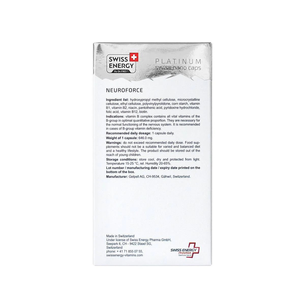 Swiss Energy Neuroforce, 30 Capsules – product photo