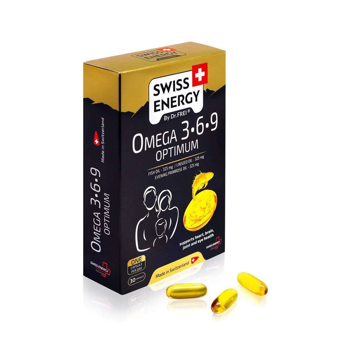 Swiss Energy Omega-3-6-9 Optimum, 30 Softgels – product photo