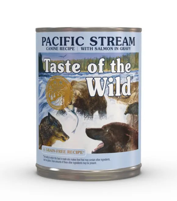 Taste of the Wild Pacific Stream Canine with Salmon in Gravy Wet Dog Food 374g | Salmon & Whitefish in Gravy