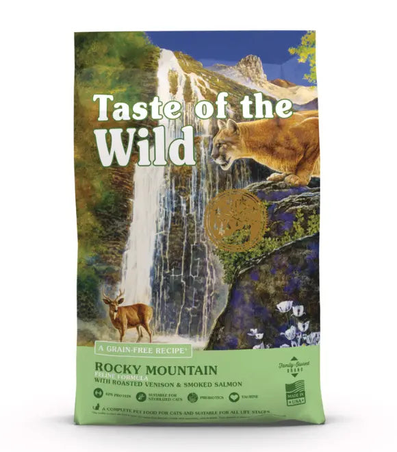 Taste of the Wild Rocky Mountain Feline Venison & Salmon Dry Cat Food 6.6kg | Roasted Venison & Smoked Salmon