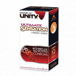 Unity Comfort Fit Ribbed & Dotted Condoms 3 condoms – product photo