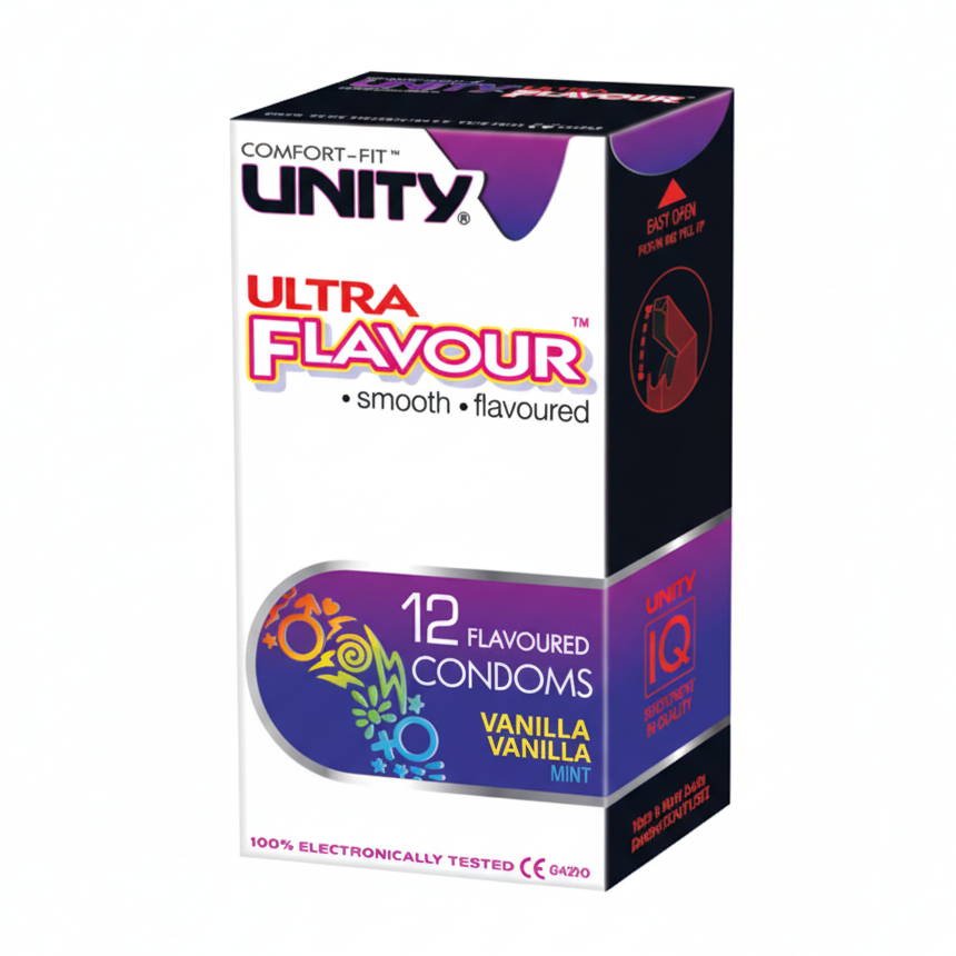Unity Comfort Fit Ultra Flavour Condoms 3 condoms – product photo