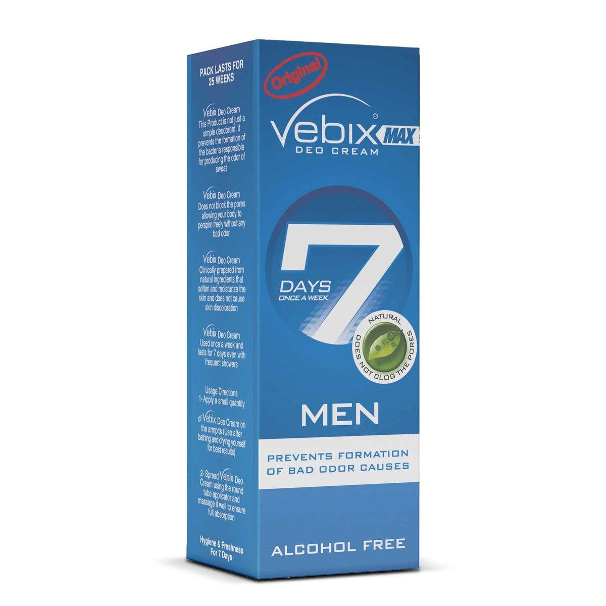 Vebix Max Deo Cream For Men Blue Active 25ml